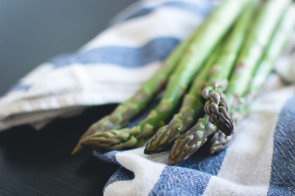 Asparagus With Mushrooms And Fresh Coriander